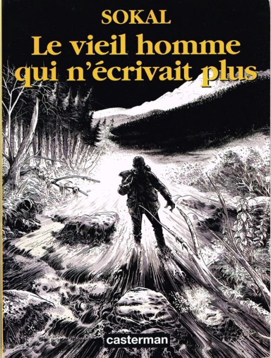 homme écrivait